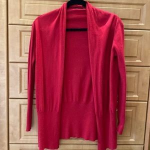 Moda International red long cardigan Xs